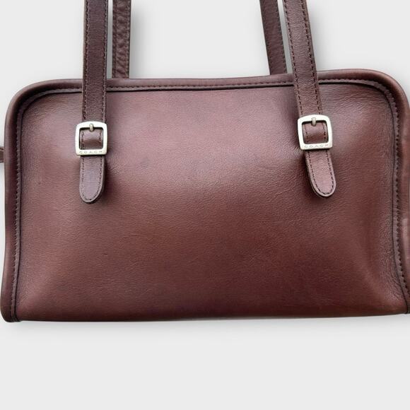 Vintage Coach 9051 Swing Zip Mahogany Glove-Tanned Leather Shoulder Bag Purse 98 - Picture 5 of 14